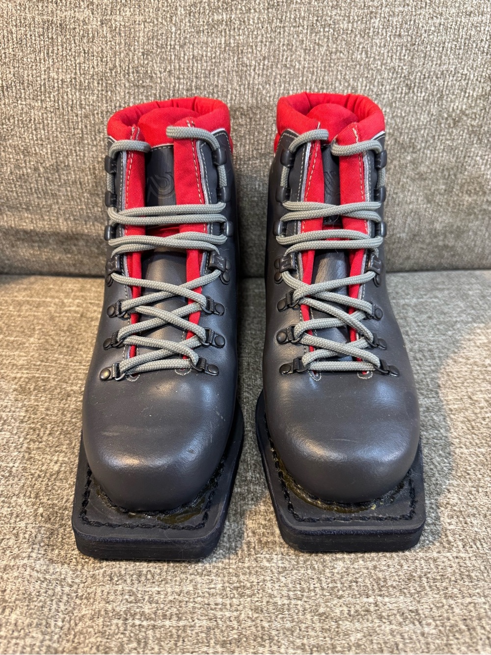 Asolo Vintage Backcountry Nordic Telemark Black ski boots Size 7 - Picture 3 of 15